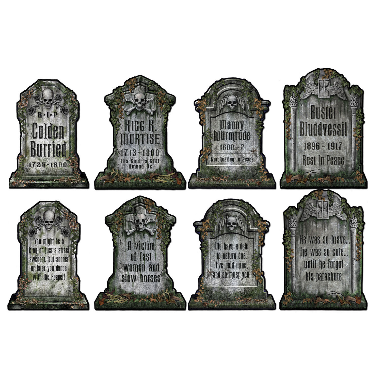 Tombstone Cutouts 16" Party Supplies from Novelties Direct